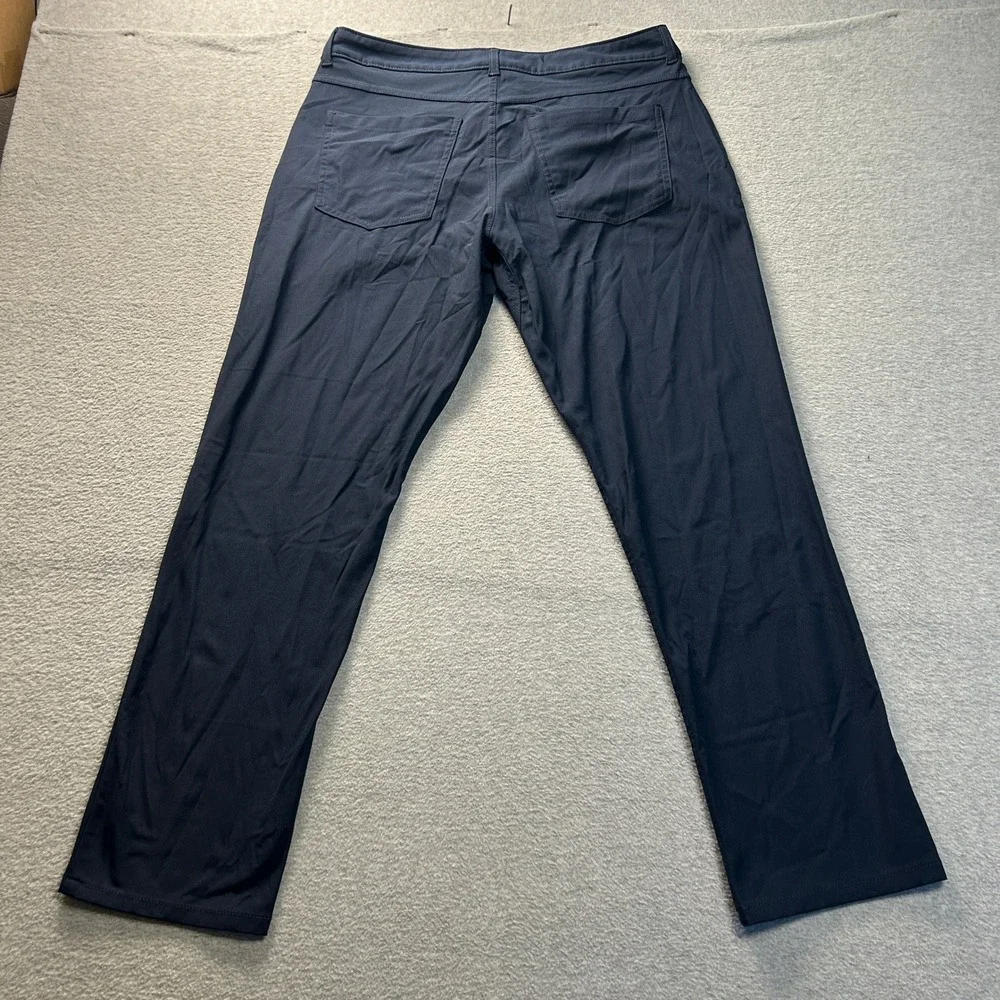 Casual Benton Performance Pants Men's 34x30 Slim Fit Dark Navy Stretch